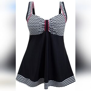 DANIFY PLUS SIZE Tummy Control Swimdress